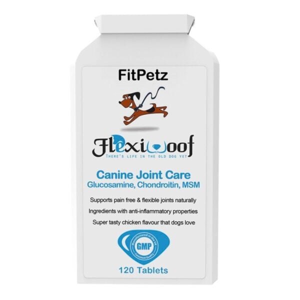 FlexiWoof dog joint supplements - FlexiWoof by FitPetz - front view